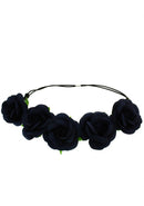 Rose Flower Elastic Headband Hair Wreath