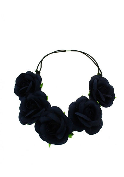 Rose Flower Elastic Headband