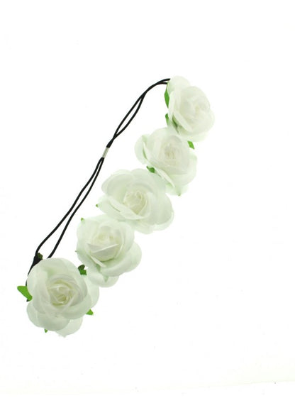 Rose Flower Elastic Headband
