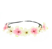 Two Tone Hawaaian Flower Elastic Headband