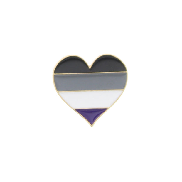 Heavy Metal Asexual Equality Pin Badges