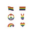 Heavy Metal Rainbow Equality Pin Badges