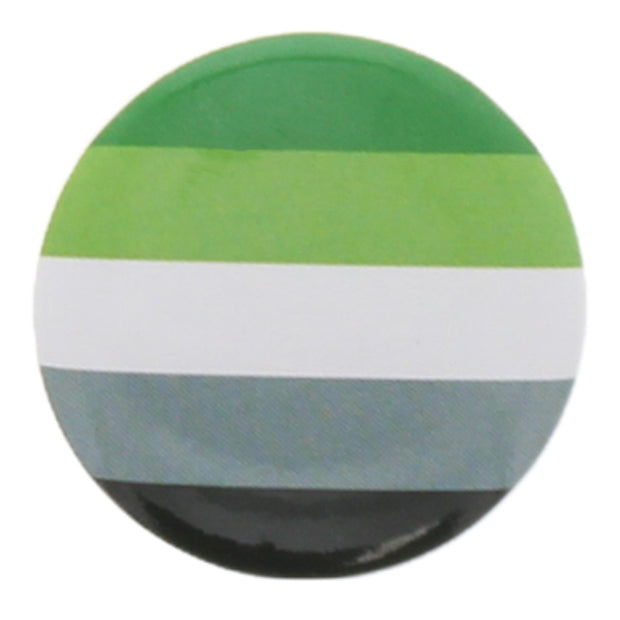 25mm Aromantic Equality Flag Badge