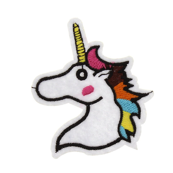 Rainbow Unicorn Head Patches