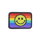Rainbow Flag Patch with Smiley Face