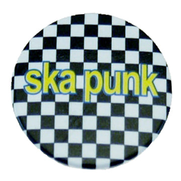 Ska Punk/ White Checks Badge