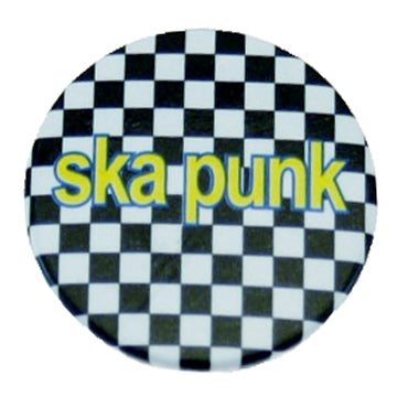 Ska Punk/ White Checks Badge
