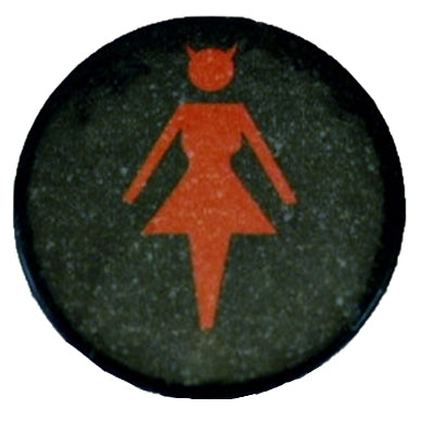 Red Devil Lady Badge