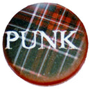 PUNK Tartan Badge