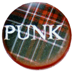 PUNK Tartan Badge