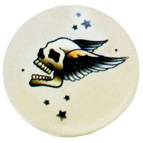 Skull with Wings Badge