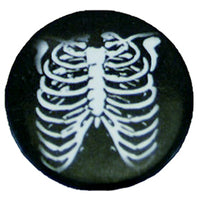 Black/ White Ribcage Badge