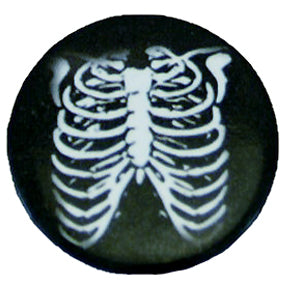 Black/ White Ribcage Badge