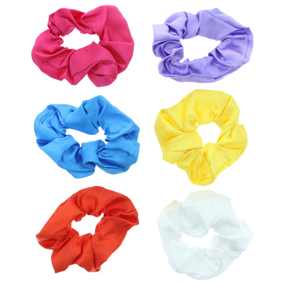 Assorted Bright Luxury Satin Hair Scrunchies