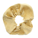 Large Gold Crinkle/ Corduroy Scrunchie