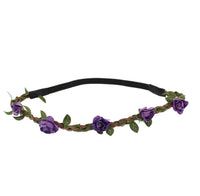 Rose Flower Elastic Headband Hair Wreath