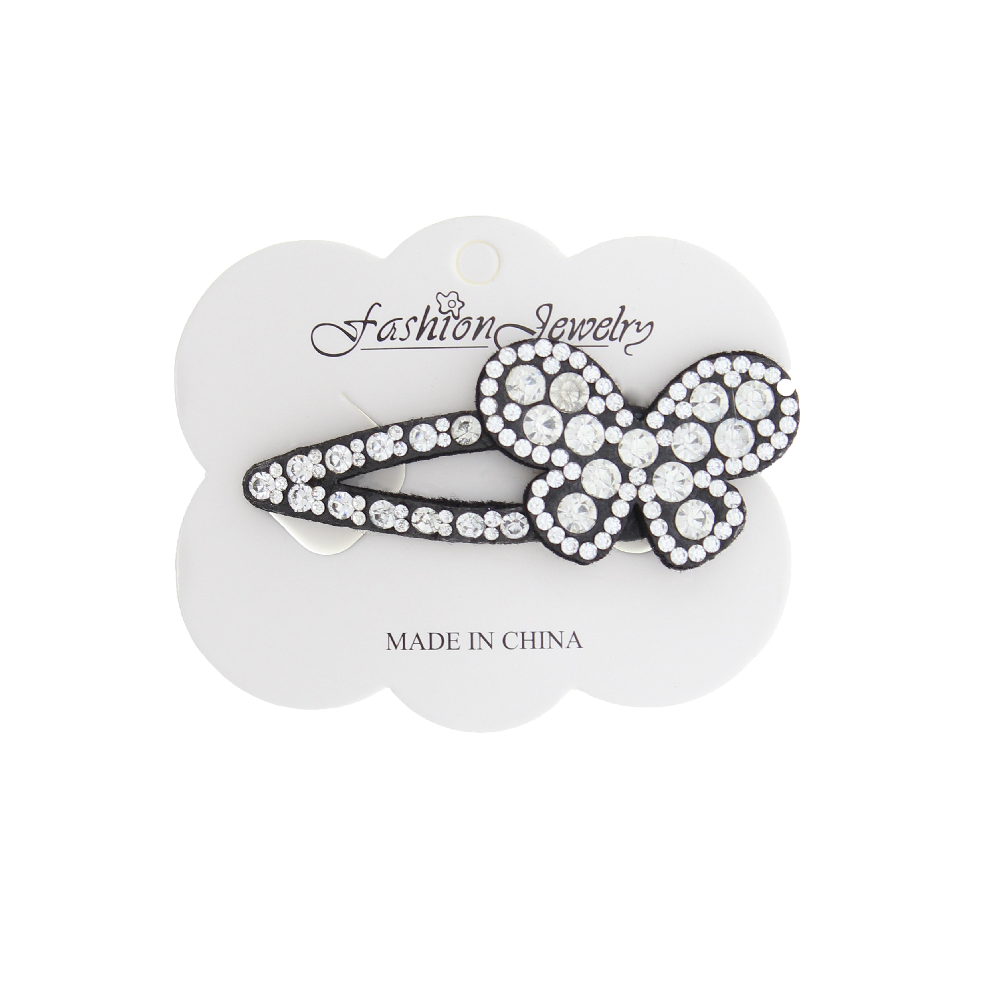 Butterfly Stone Covered Hair Snapclips