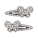 Butterfly Stone Covered Hair Snapclips