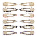 7.5cm Assorted Colour Stone Covered Hair Clips
