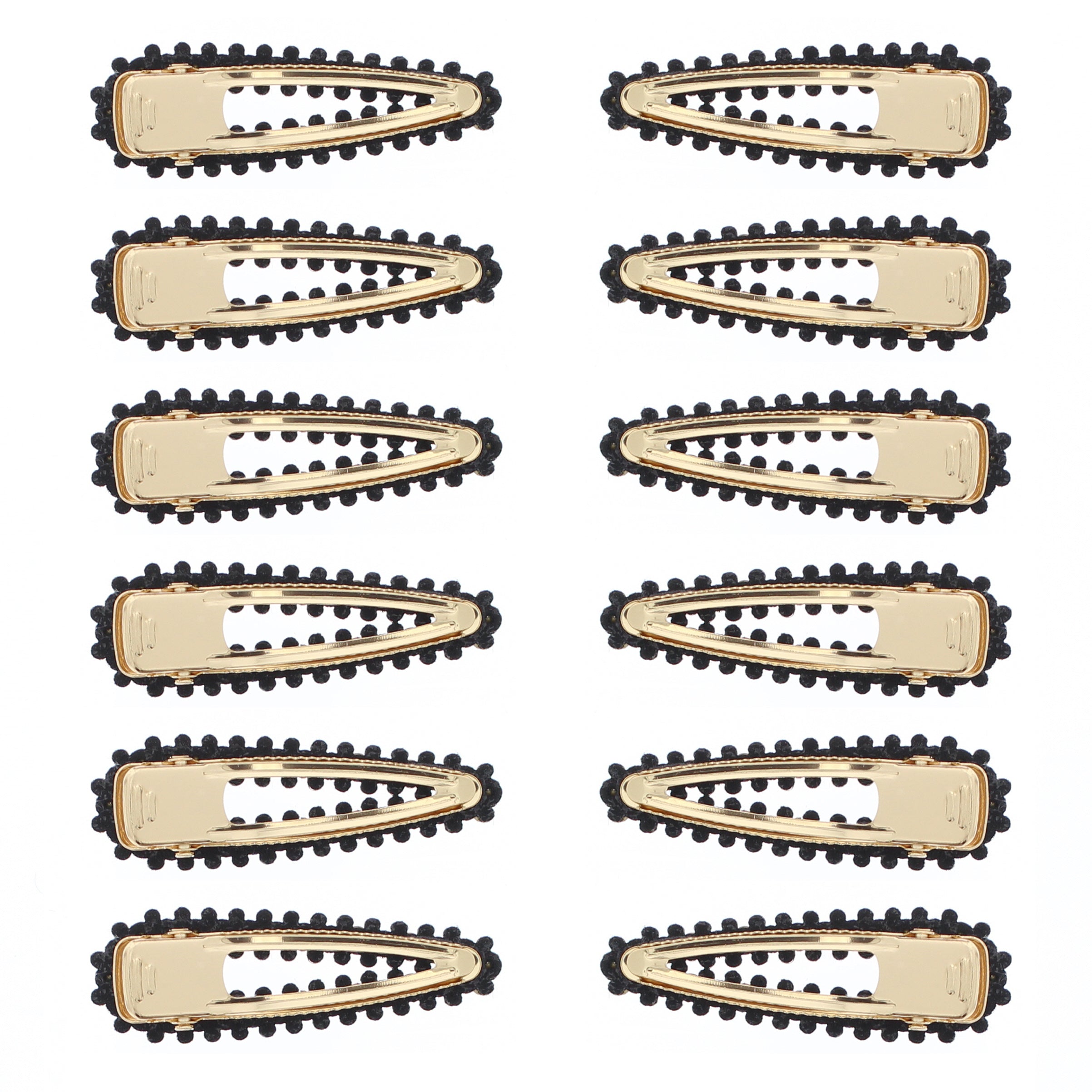 7.5cm Assorted Colour Stone Covered Hair Clips