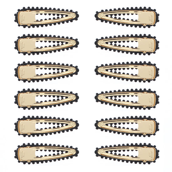 7.5cm Assorted Colour Stone Covered Hair Clips