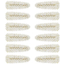 8cm Clear Stone Covered Hair Clips