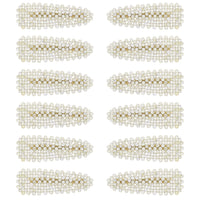 8cm Clear Stone Covered Hair Clips