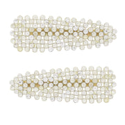 8cm Clear Stone Covered Hair Clips