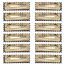 7.5cm Assorted Colour Stone Rectangular Hair Snapclips