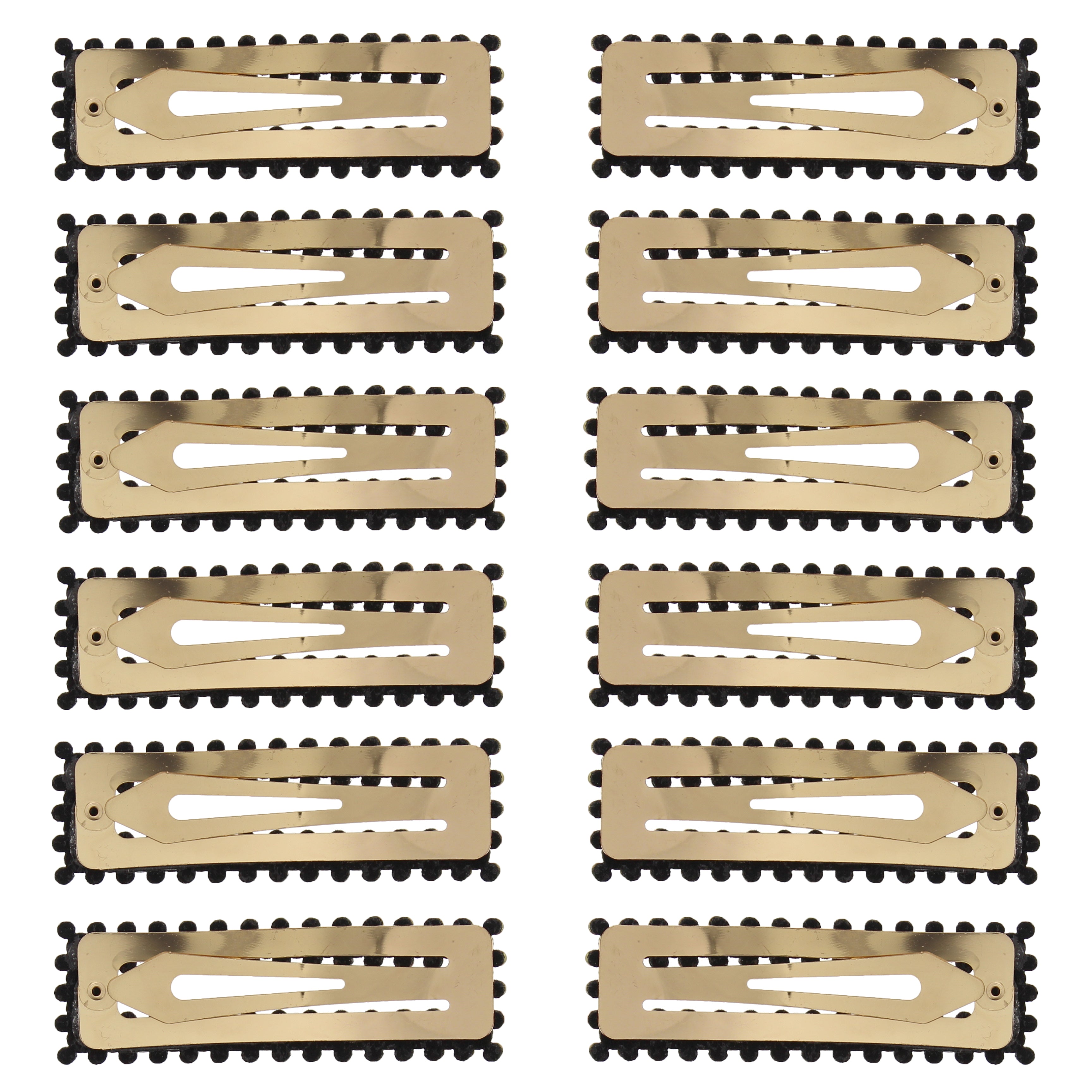 7.5cm Assorted Colour Stone Rectangular Hair Snapclips