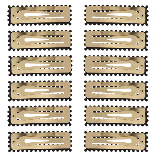 7.5cm Assorted Colour Stone Rectangular Hair Snapclips