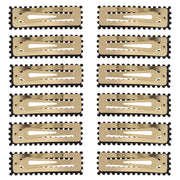 7.5cm Assorted Colour Stone Covered Rectangular Shaped Snapclips