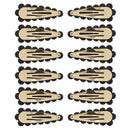 7.5cm Colour Stone Covered Rectangular Hair Snapclips