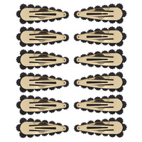 7.5cm Colour Stone Covered Rectangular Hair Snapclips