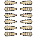 7.5cm Colour Stone Rectangular Hair Snapclips