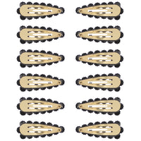 7.5cm Colour Stone Rectangular Hair Snapclips