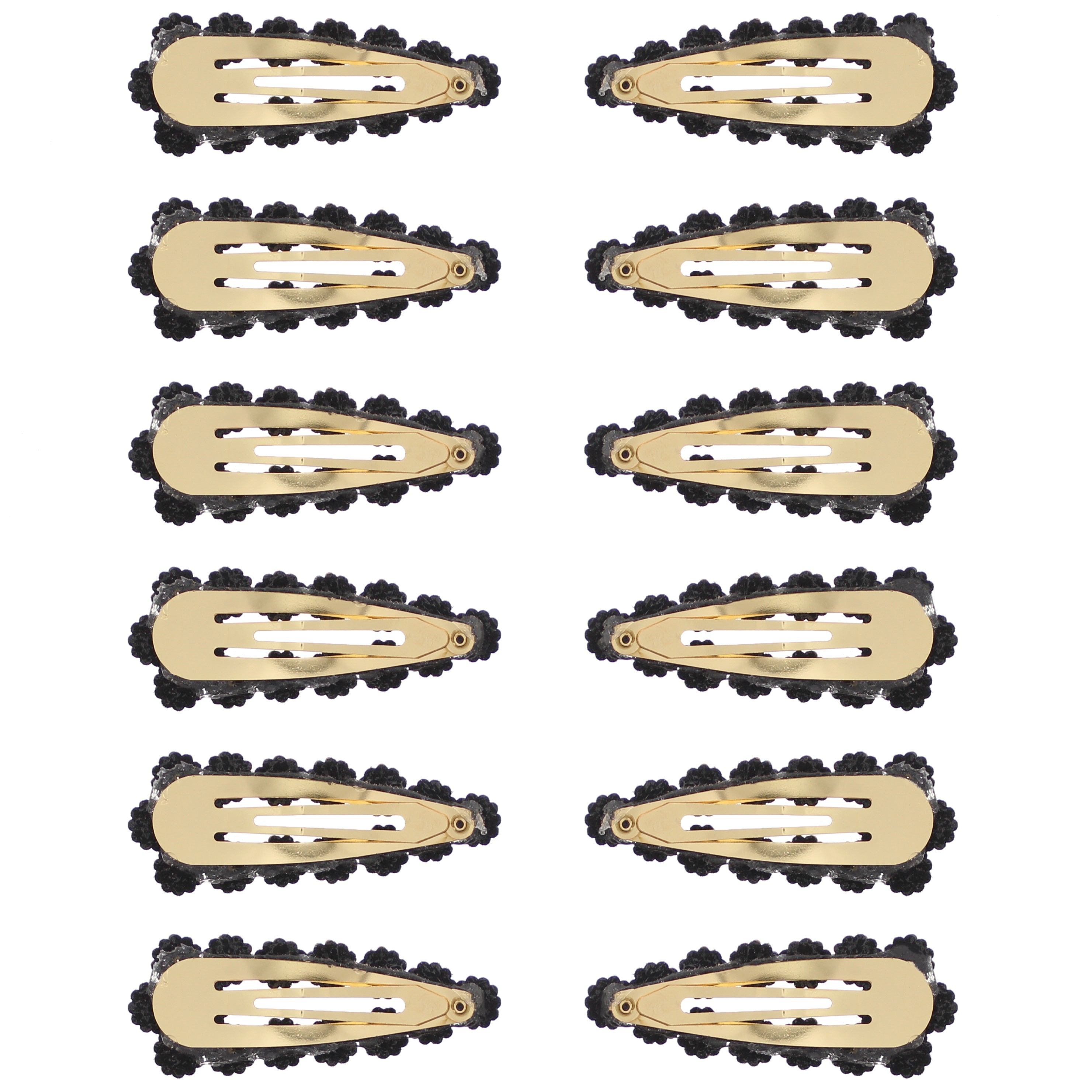 7.5cm Colour Stone Rectangular Hair Snapclips