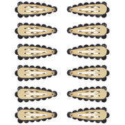 7.5cm Assorted Colour Stone Covered Rectangular Shaped Snapclips