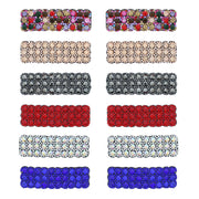 8cm Assorted Stone Covered Snap Clips