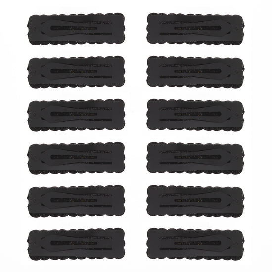 8cm Assorted Stone Hair Snap Clips
