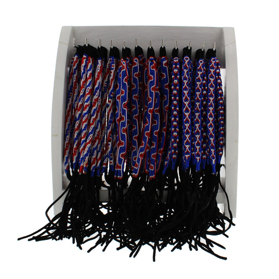 3 Pattern Union Jack Braided Bracelets
