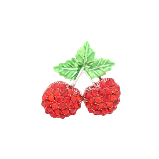 Stone Cherry Brooch