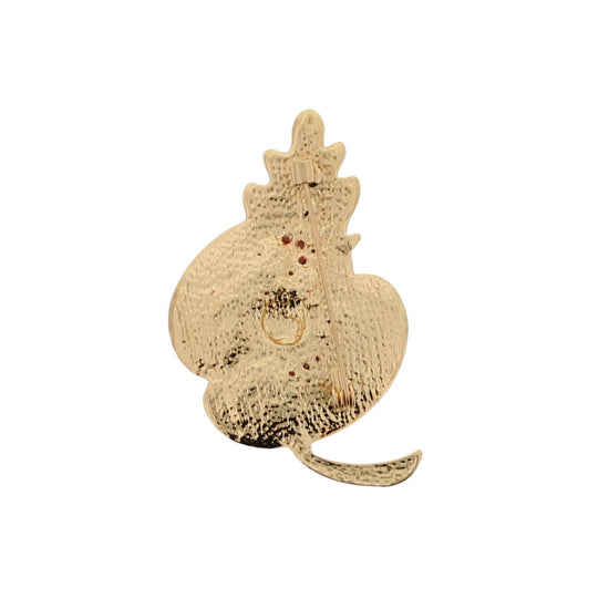 Stone Poppy Brooch