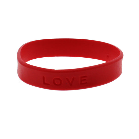 Red LOVE Silicon Bracelet