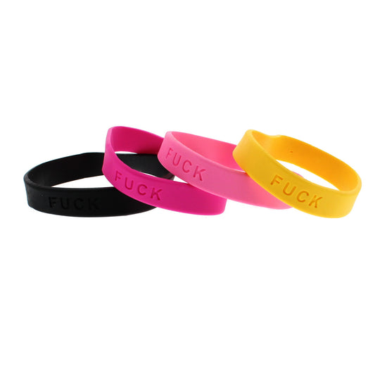 Assorted FUCK Silicon Bracelets