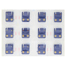 Mini Size Crystal Stone Plated Caflon Ear Studs