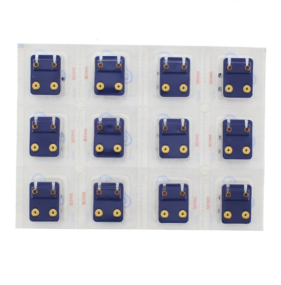 Garnet Stone Gold Plated Caflon Ear Studs
