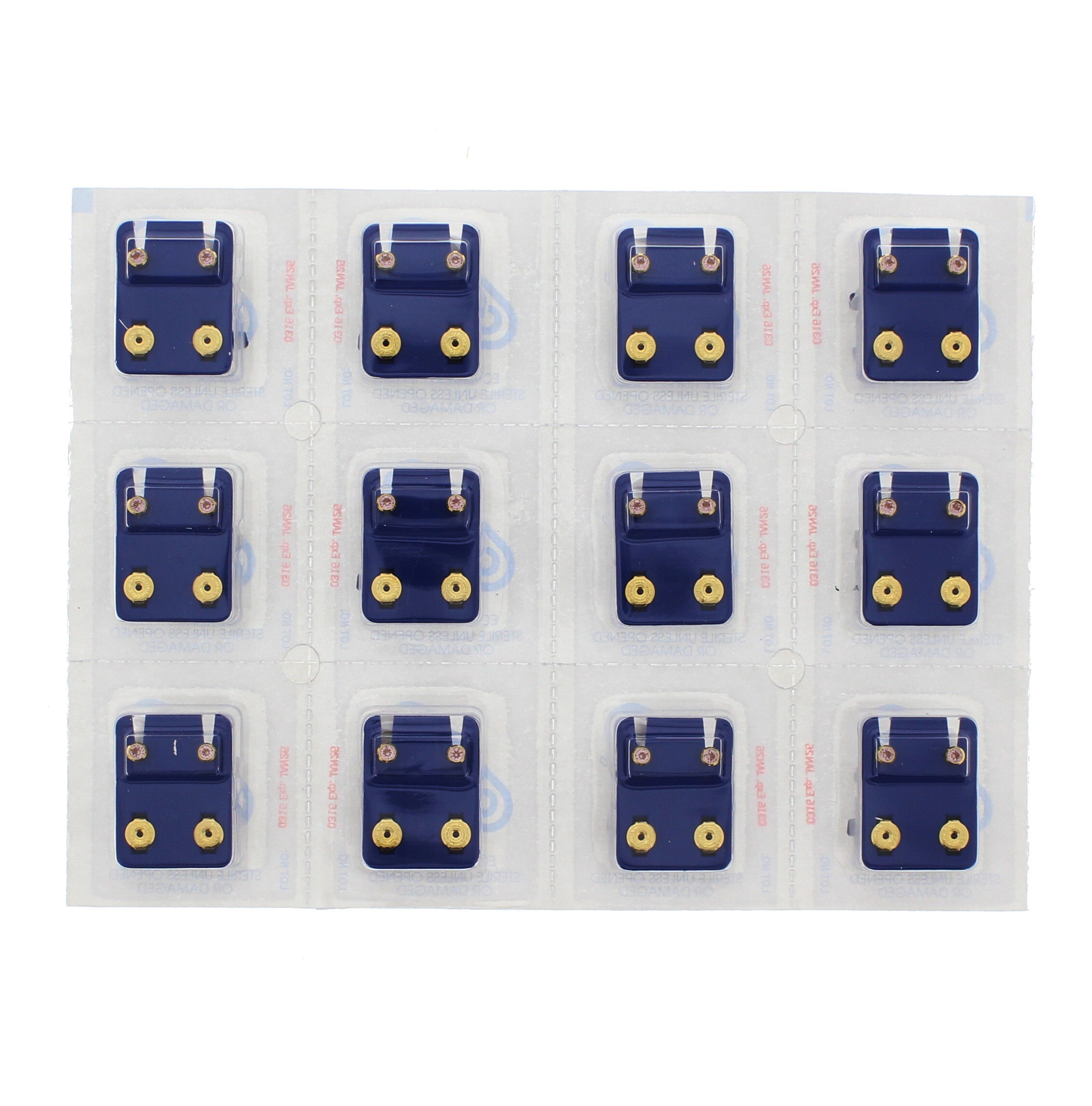 Alexandrite Stone Gold Plated Caflon Ear Studs