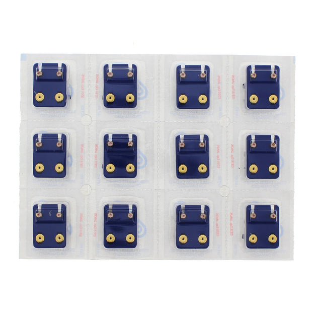 4mm Alexandrite Stone Gold Plated Caflon Ear Studs - June