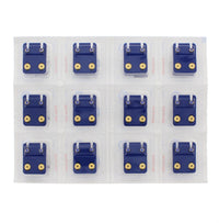 Sapphire Stone Gold Plated Caflon Ear Studs